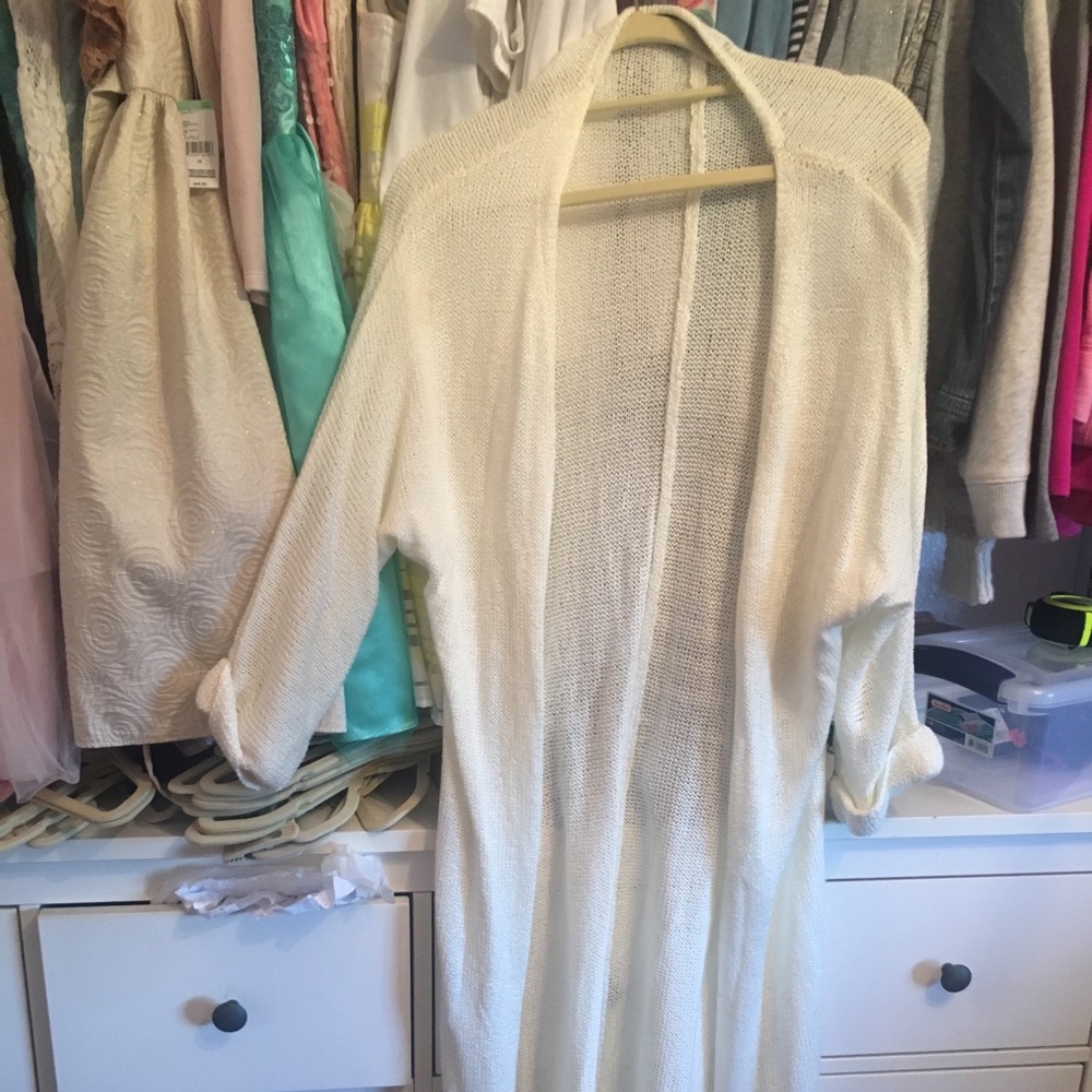 Cream F21 duster